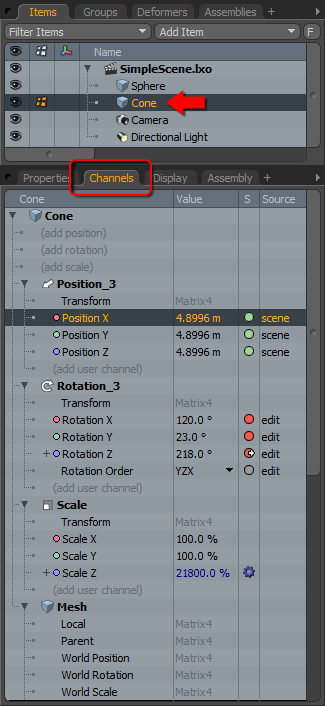 Channels Viewport