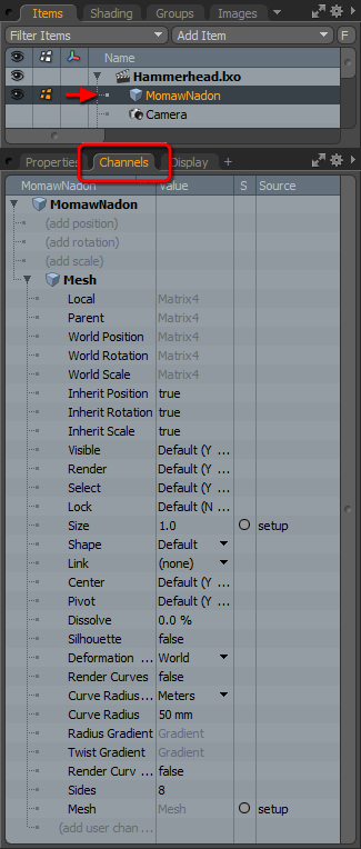 Channels Viewport