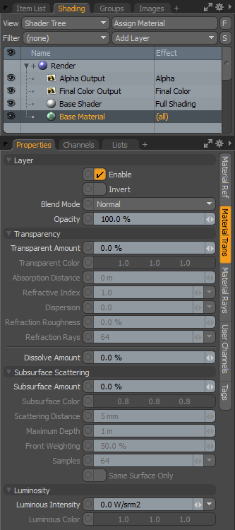 Material Pransmissive Panel