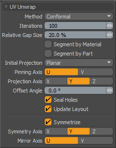 UV Unwrap Panel