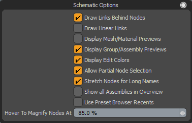 Schematic Options