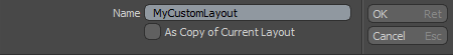 Save Layout Popup
